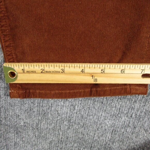 Mother Corduroy TOMCAT ANKLE Pants Women 30 Friar Brown Button Fly Stretch 31x28 - Picture 15 of 16